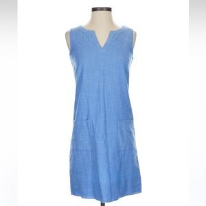 Boden blue shift mini dress 100% cotton size 2R